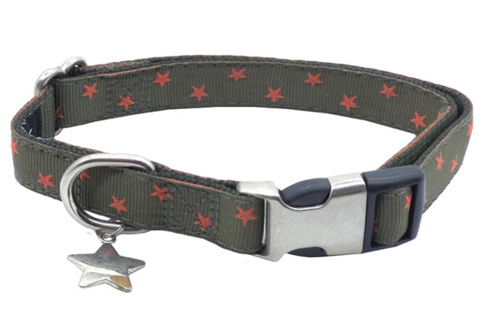COLLAR STAR 20MM 33-49CMS KAKI