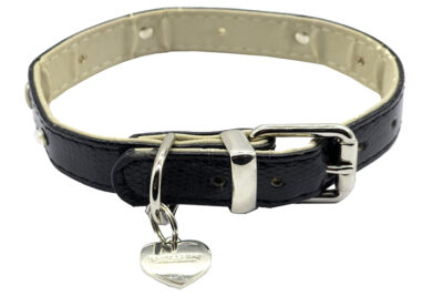 COLLAR HEART 20MMX40CMS NEGRO