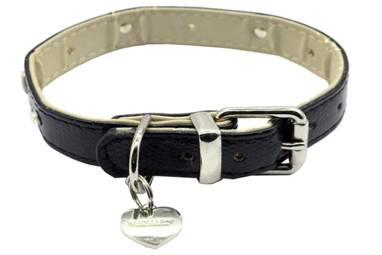 COLLAR HEART 20MMX40CMS NEGRO