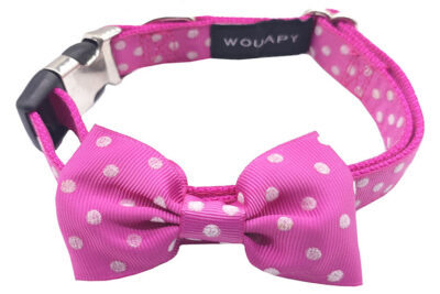 COLLAR BOWTIE 20.0MMX33.0-49.0CMS FUCSIA