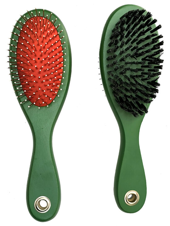 CEPILLO DOBLE OVAL CARDA CERDA 24.0X7.0X6.5CMS