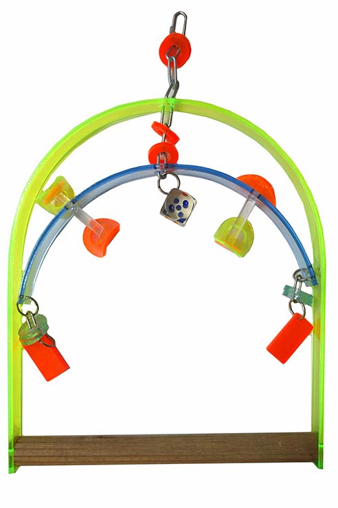 COLUMPIO LORO METACRILATO DOBLE 31.0X40.0CMS