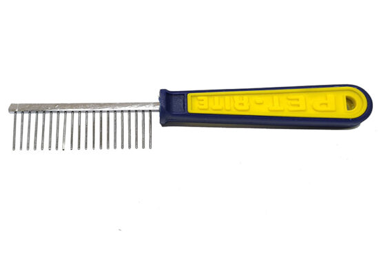 PEINE PUA ANCHA MANGO PLASTICO 20.0x3.0CMS PASO 3MM