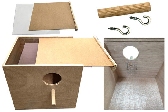 NIDO NINFA DLUXE 24X24X28CMS CONTRACUBIERTA METACRILATO
