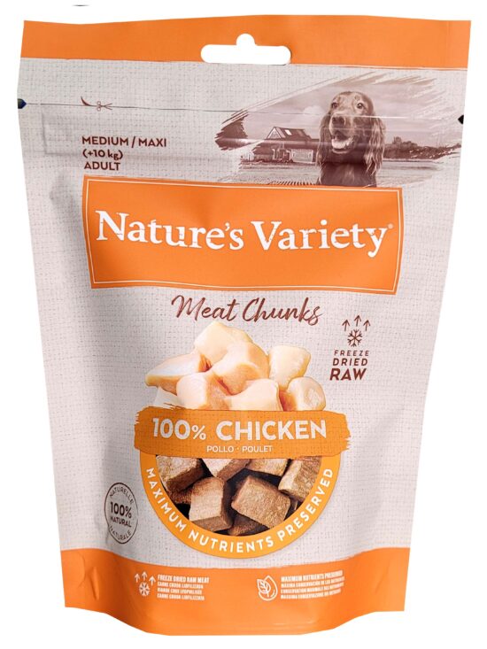 NV DOG MED/MAX MEAT CHUNKS CHICKEN 50G SOBRE