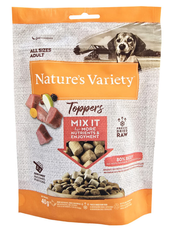 NV DOG TOPPERS MIX IT BEEF 40G