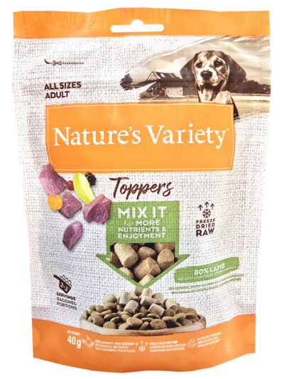 NV DOG TOPPERS MIX IT LAMB 40G