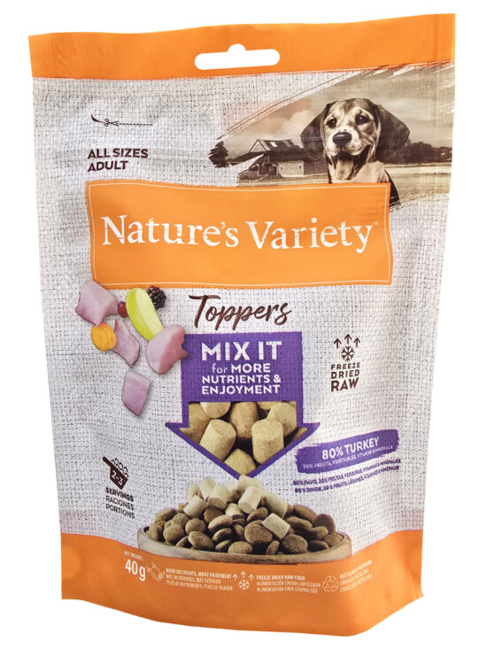 NV DOG TOPPERS MIX IT TURKEY 40G