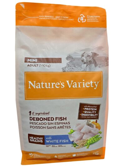NV DOG ADULT MINI WHITE FISH 3KG HG