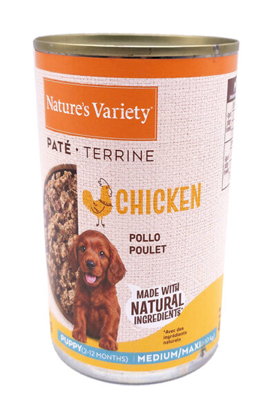 NV DOG PATE TERRINE CHICKEN MED/MAX ADULT 400G LATA