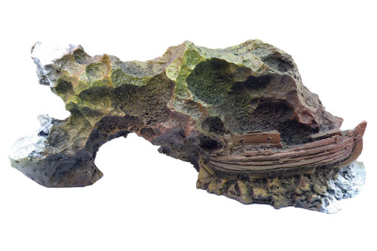 GRUTA CON BARCO 24.30X8.0X12.0CMS