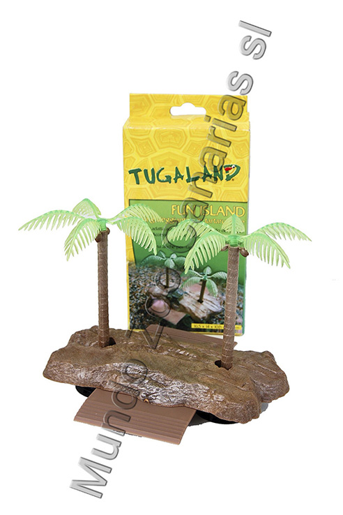ISLA FUN PEQ RAMPA TORTUGAS 16.5X4.0X10.0CMS
