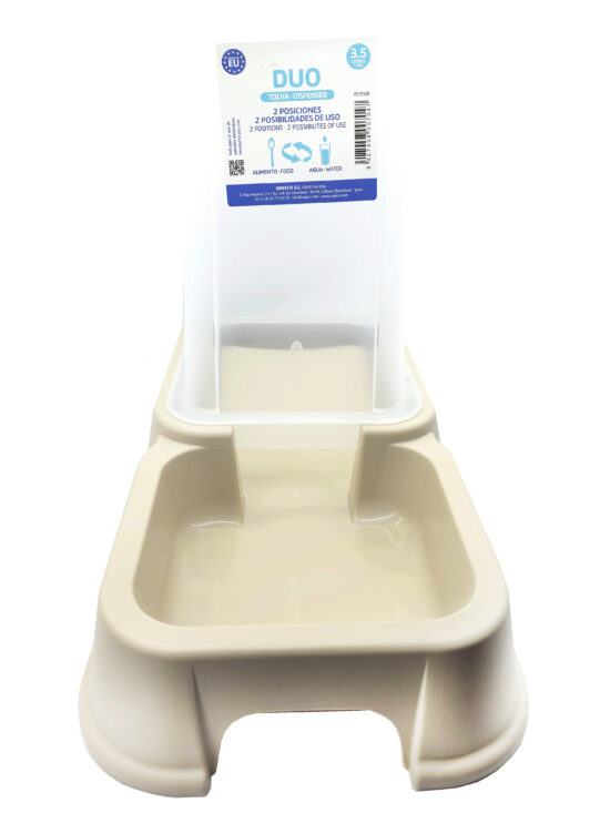 TOLVA DUO 3.5L AGUA Y COMIDA
